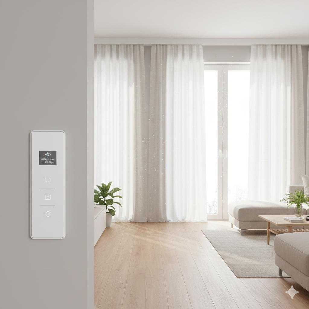 Smart motorised curtains